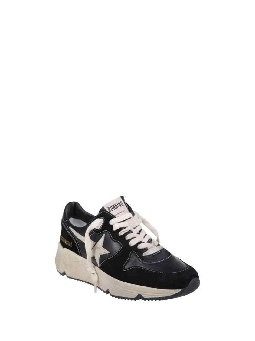 Star-Embellished Nappa Leather Sneakers