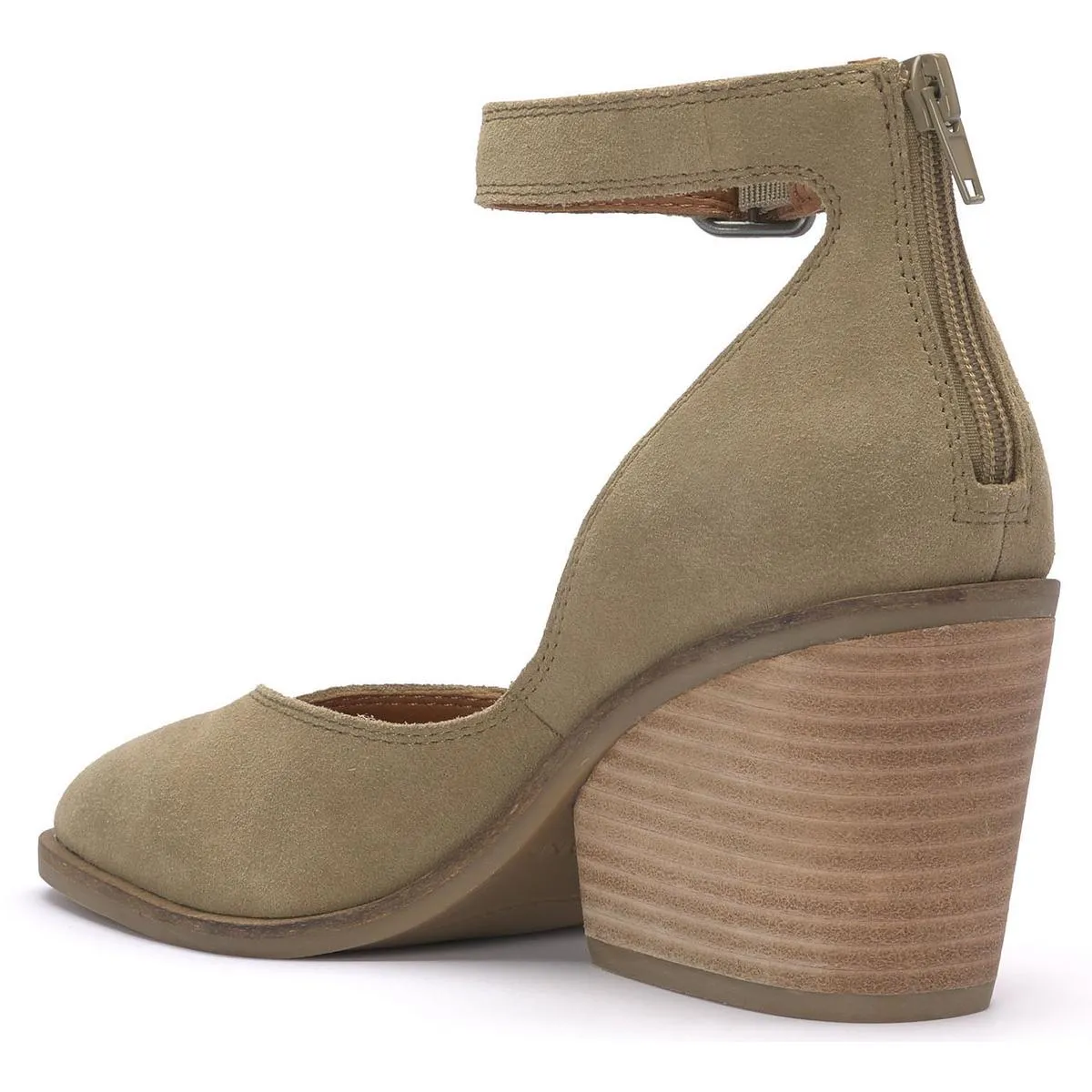 Stephi Womens Suede Cut-Out Ankle Boots