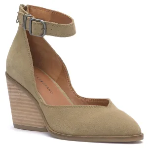 Stephi Womens Suede Cut-Out Ankle Boots