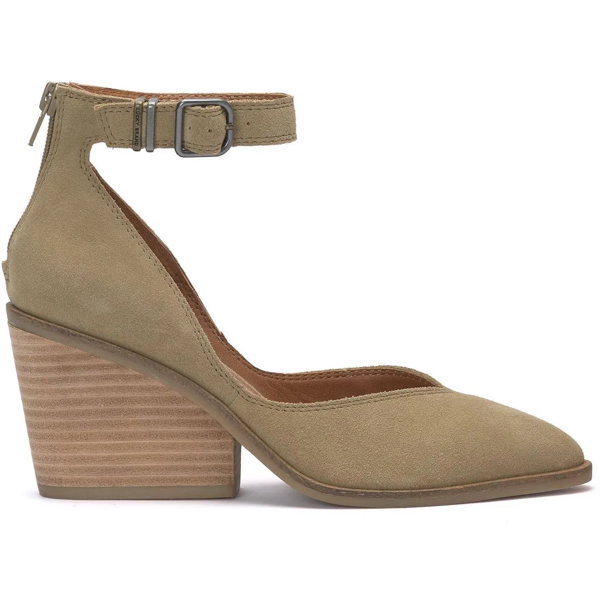 Stephi Womens Suede Cut-Out Ankle Boots