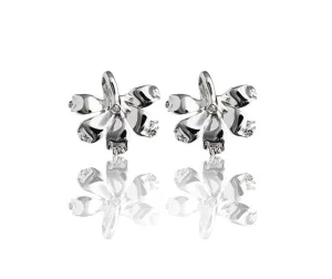 Sterling Silver Naupaka Post Earrings