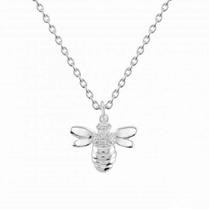 Sterling Silver Bee Cubic Zirconia Pendant 9563CZ