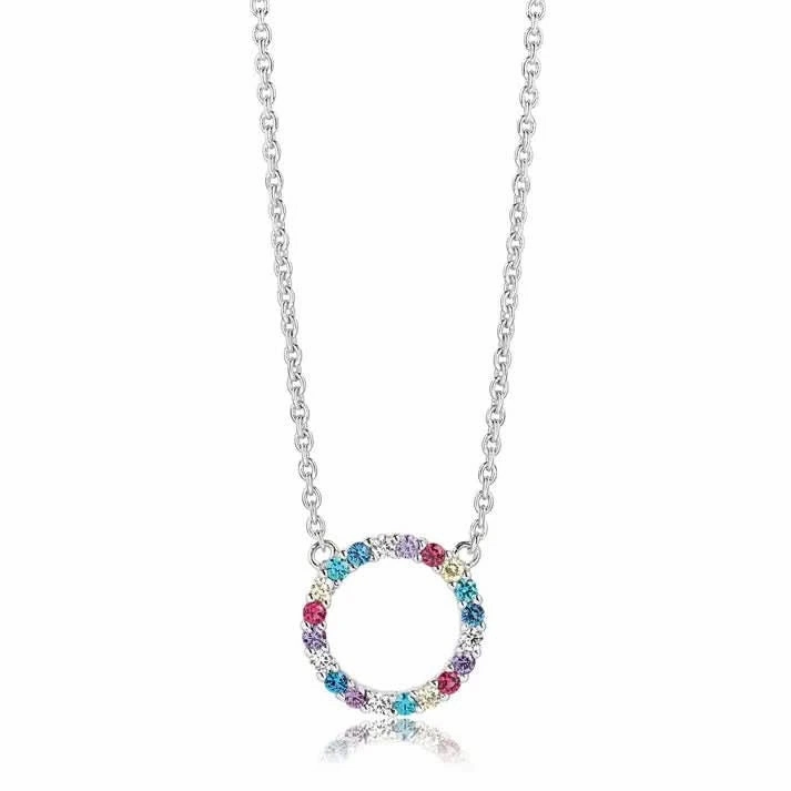 Sterling Silver Biella Grande Necklace SJ-C338-XCZ