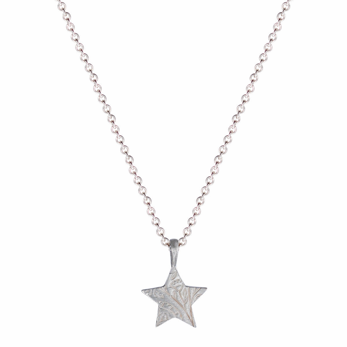 Sterling Silver Small Paisley Star Pendant