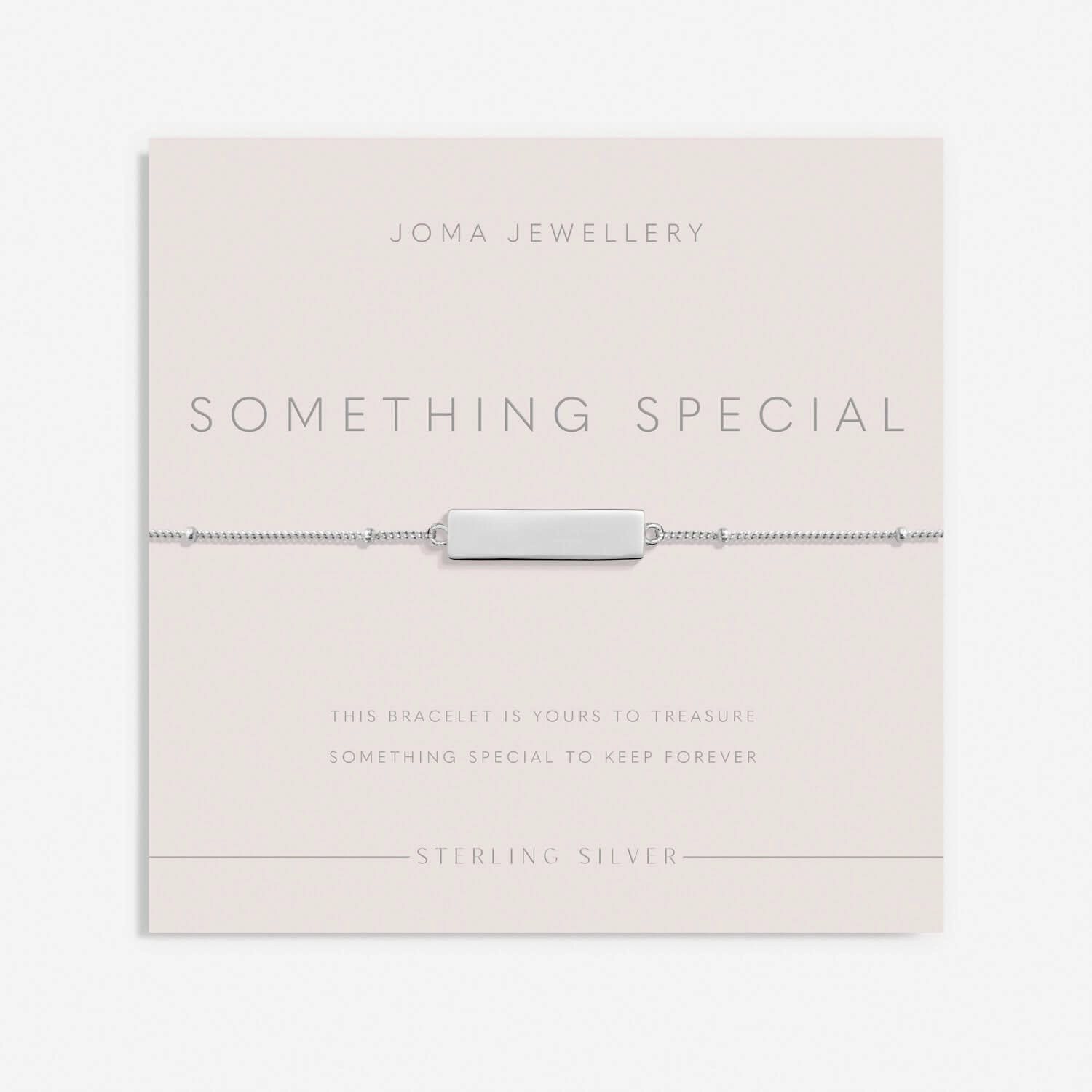 Sterling Silver Something Special Bar Bracelet JJS0055
