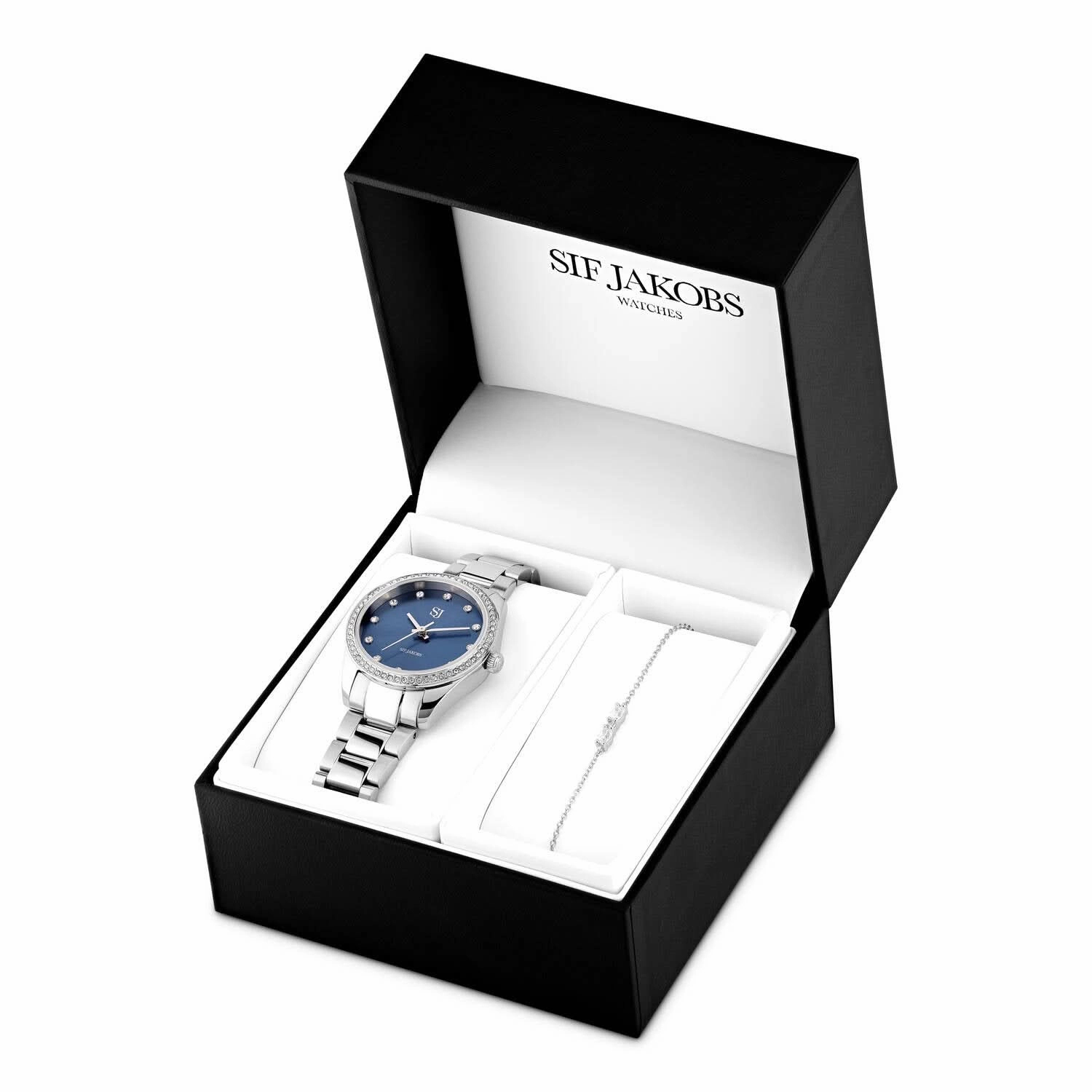 Sterling Silver Valeria Set Blue SJ-W2308SET-CZ