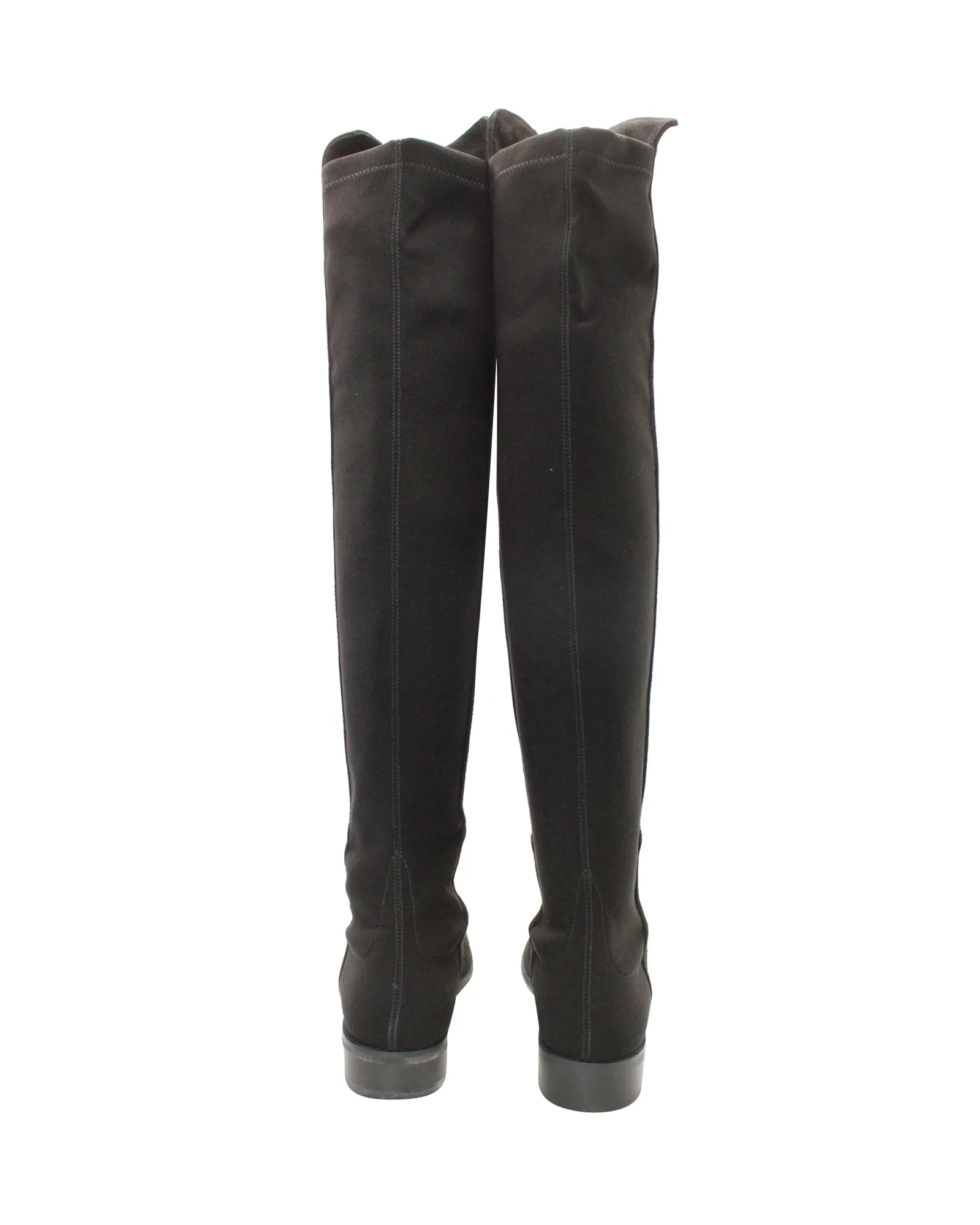 Stuart Weitzman 5050 Over-the-Knee Boots in Black Suede