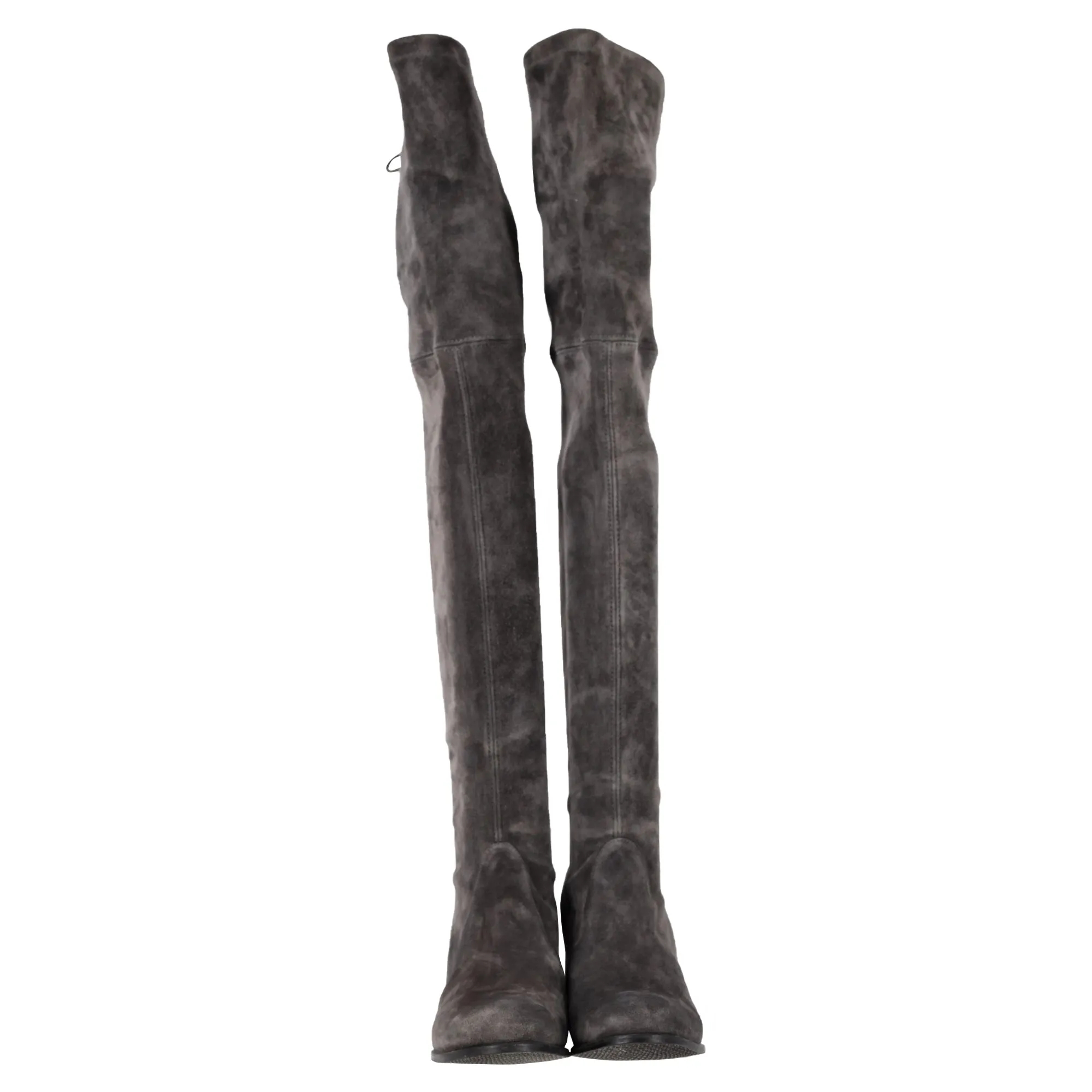 Stuart Weitzman Genna Over The Knee Boots in Grey Suede