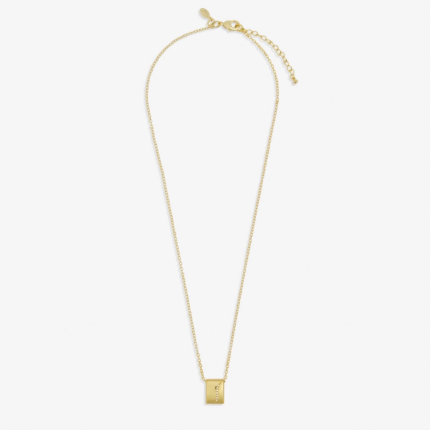 Style Stories Pave Tag Gold Plated Necklace 7728