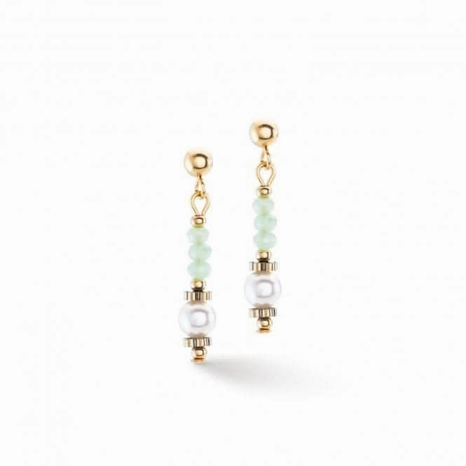 Swarovski Crystal Light Green Ear Studs 4434/21-0520