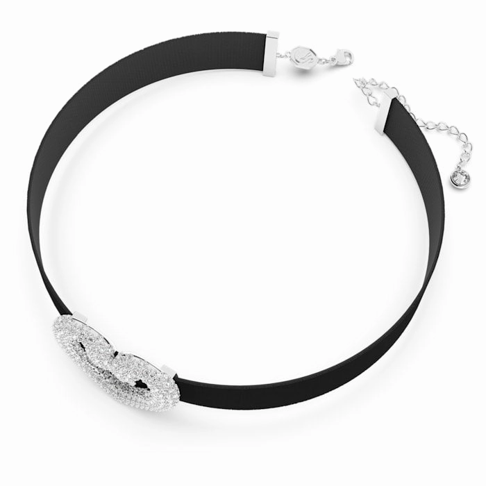 Swarovski Una White Crystal Heart Choker Necklace