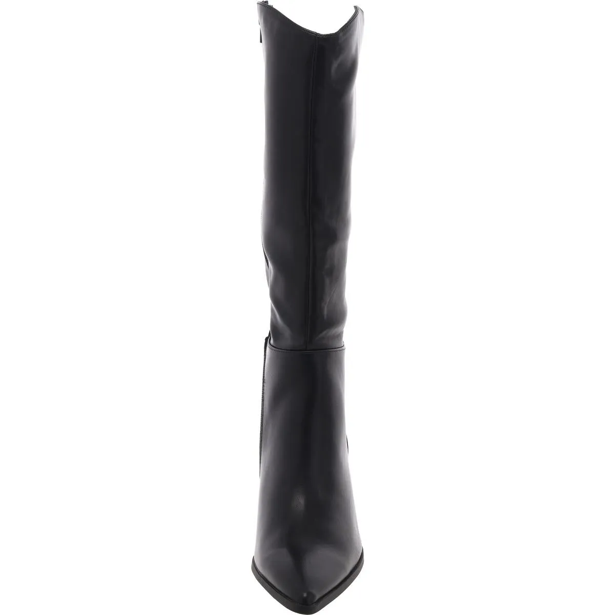 Tati Womens Block Heel Faux Leather Knee-High Boots