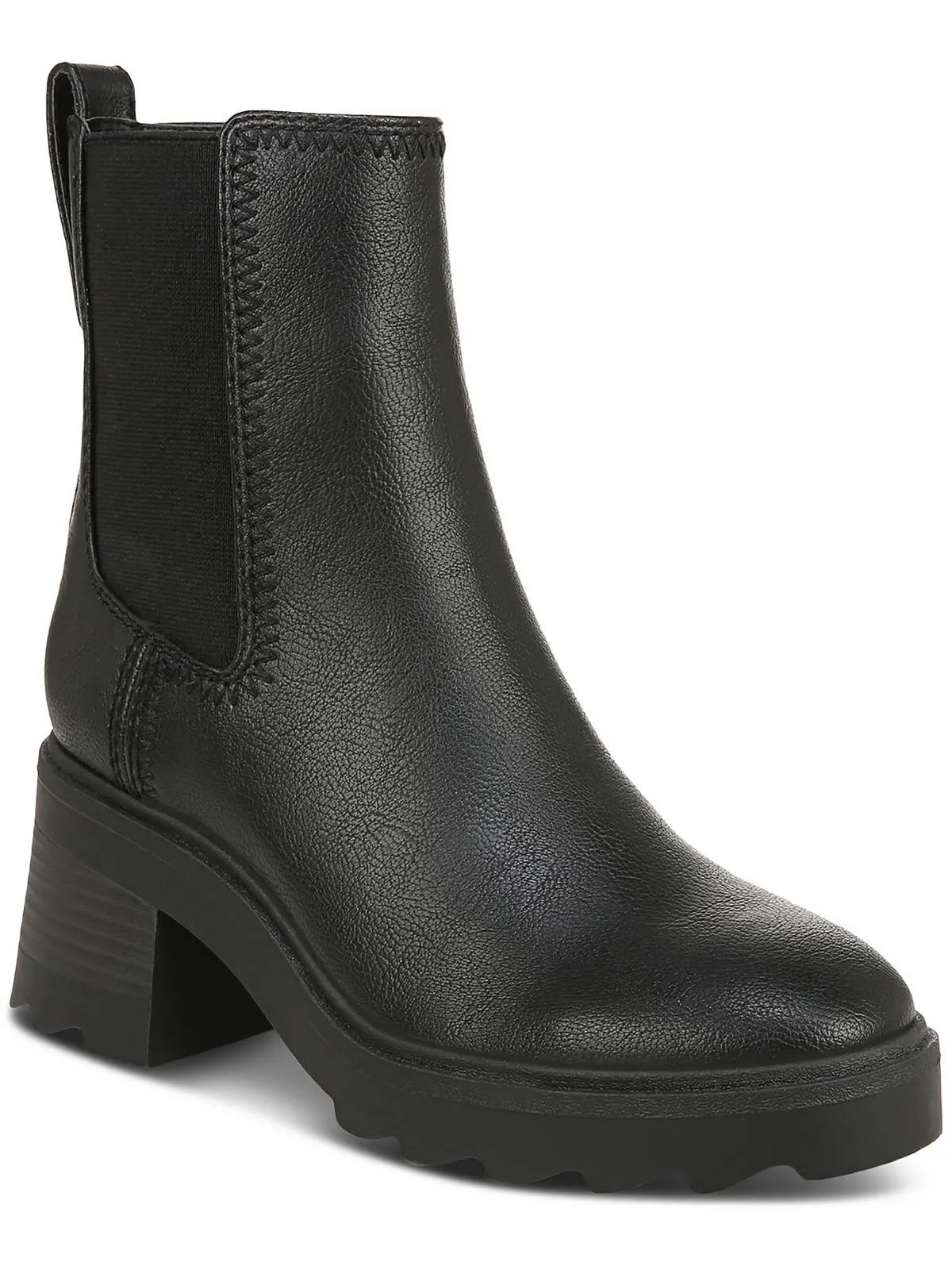 Teresa Womens Faux Leather Chelsea Booties