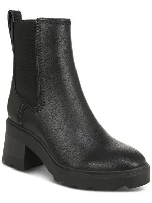 Teresa Womens Faux Leather Chelsea Booties