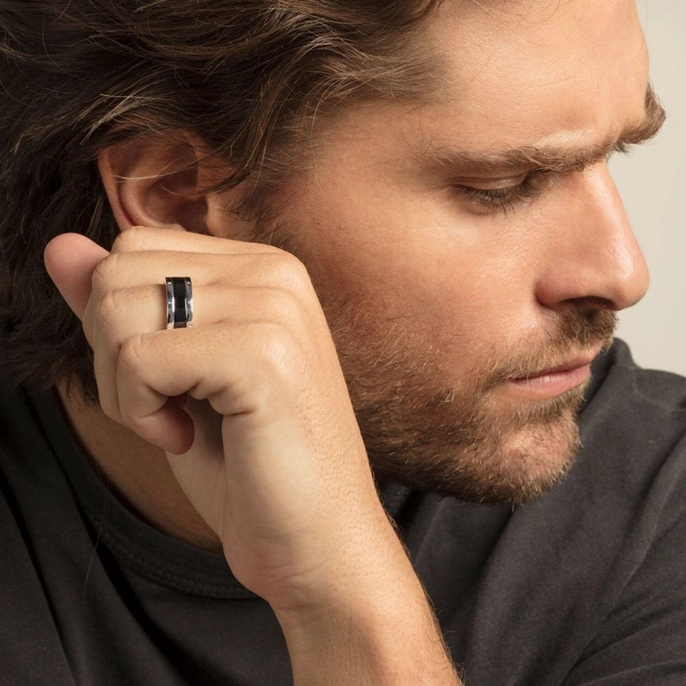 Thomas Sabo Black Ceramic Band Ring