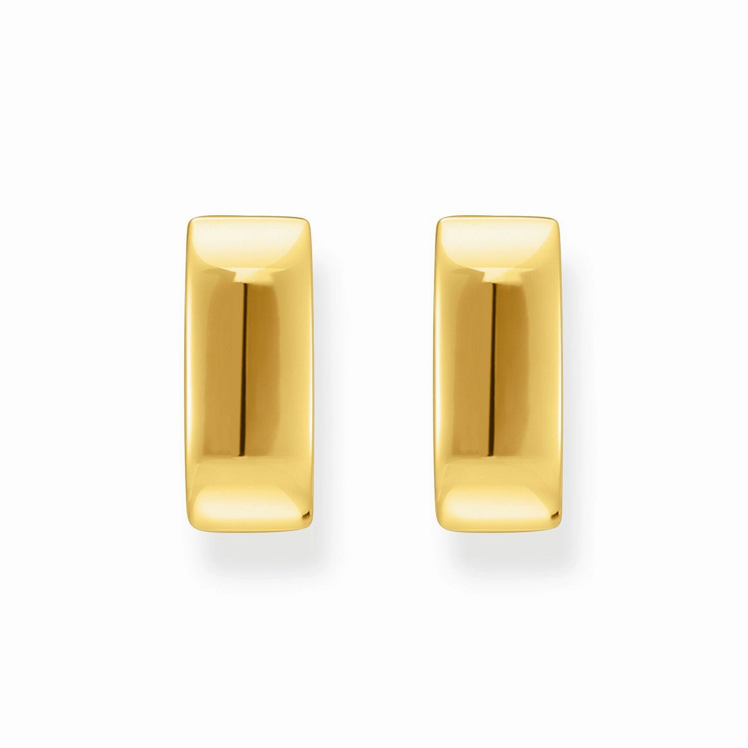 Thomas Sabo Gold Plated Sterling Silver Essential Angular 16mm Hoop Earrings