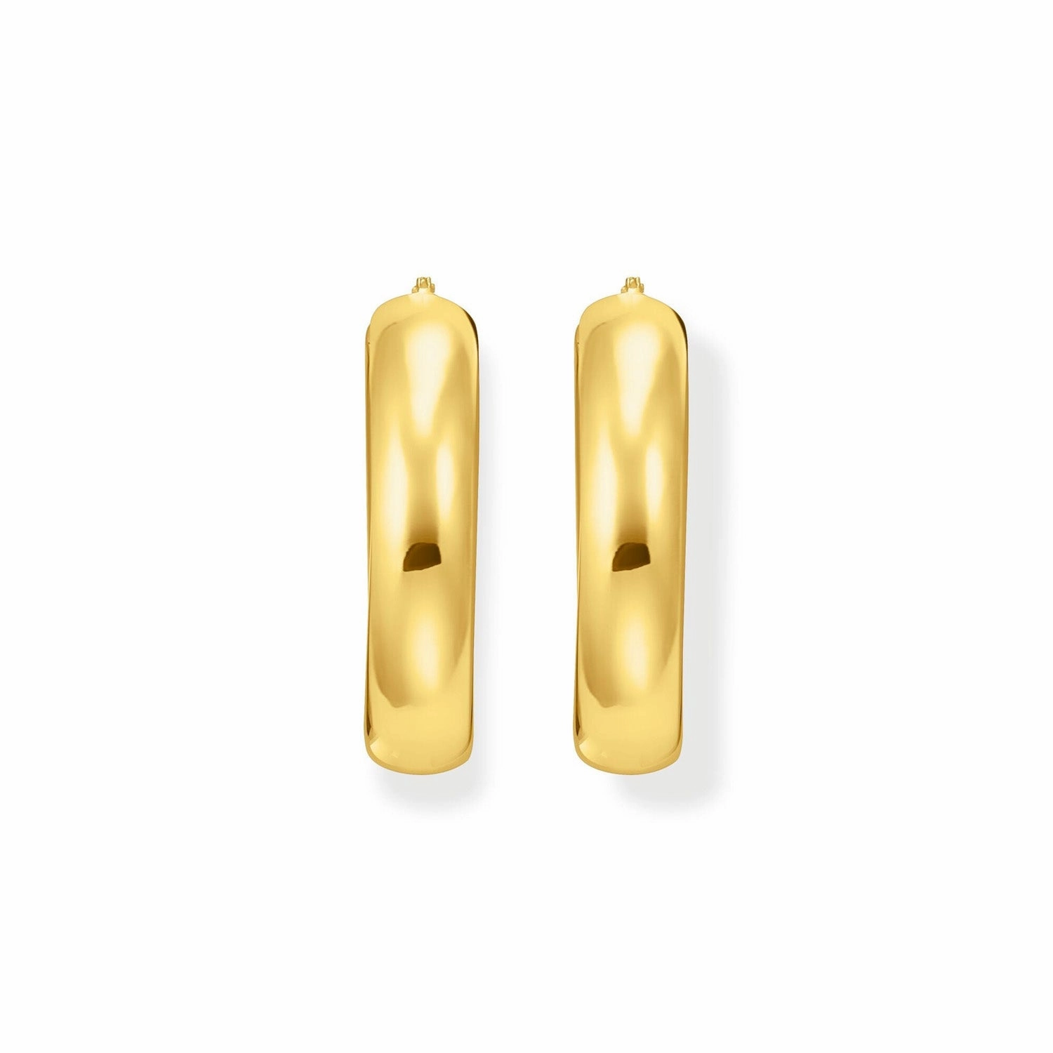 Thomas Sabo Gold Plated Sterling Silver Essential Chunky 34mm Hoop Earrings