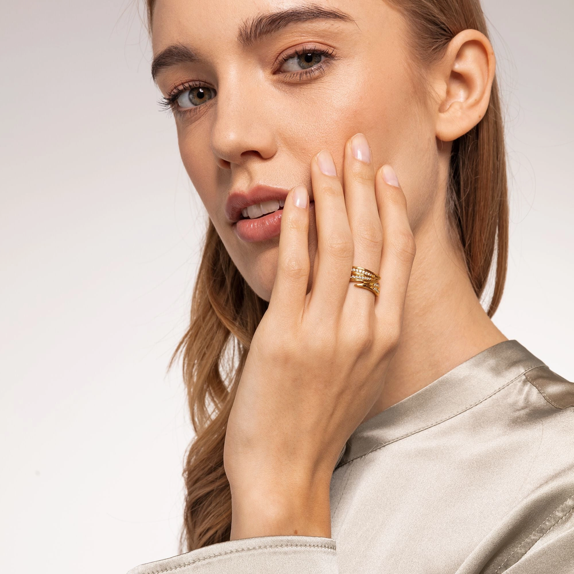Thomas Sabo Leaves Gold Ring