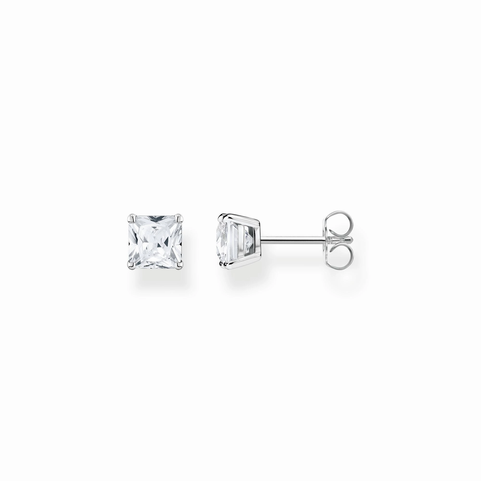Thomas Sabo Sterling Silver White Stone Stud Earrings