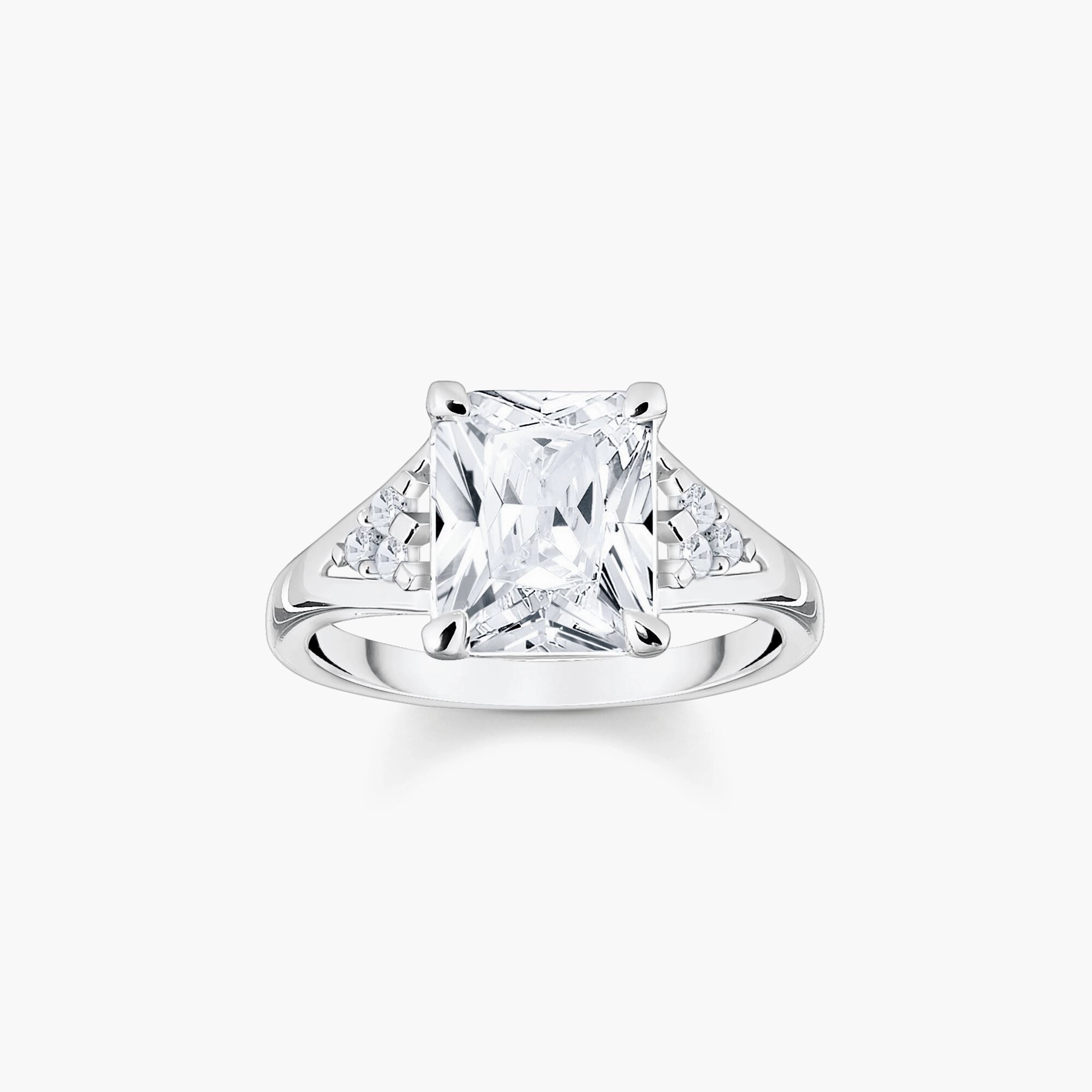 Thomas Sabo Sterling Silver White Stones Ring