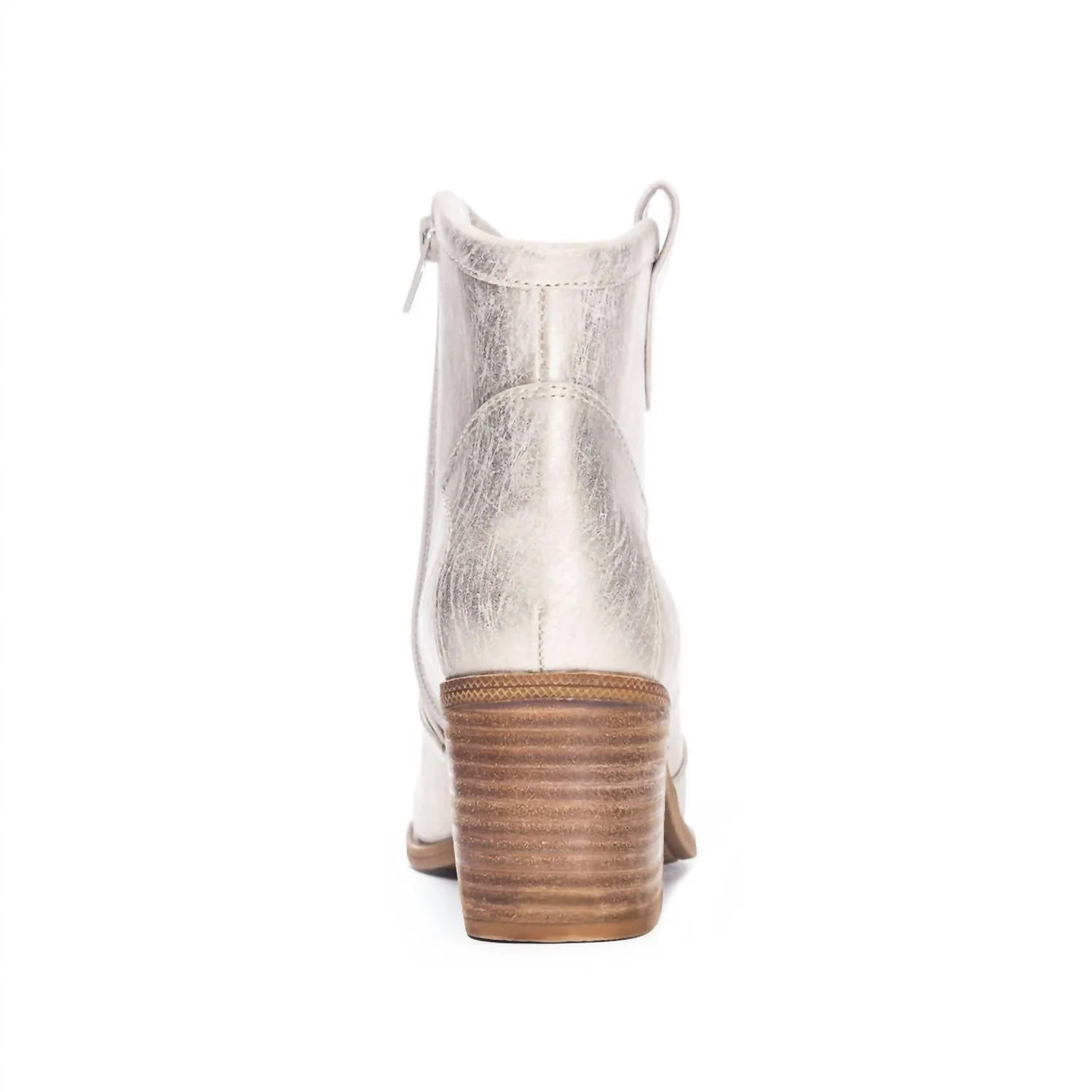 Time To Shine Boots In Natural Metallic