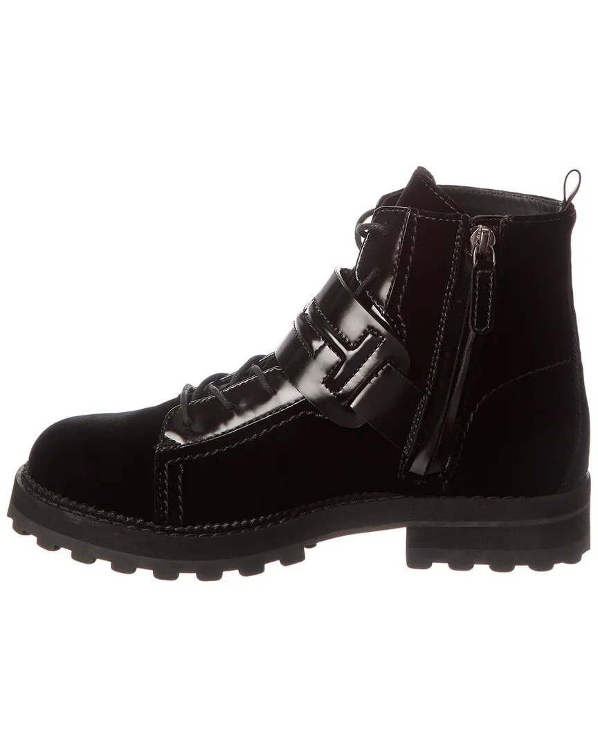 TODs Velvet & Leather Boot