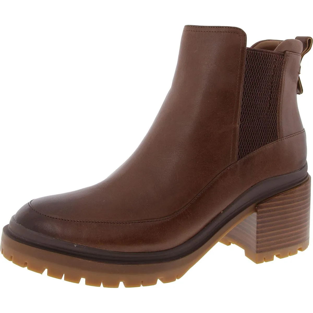 Torrie Womens Stretch Leather Chelsea Boots