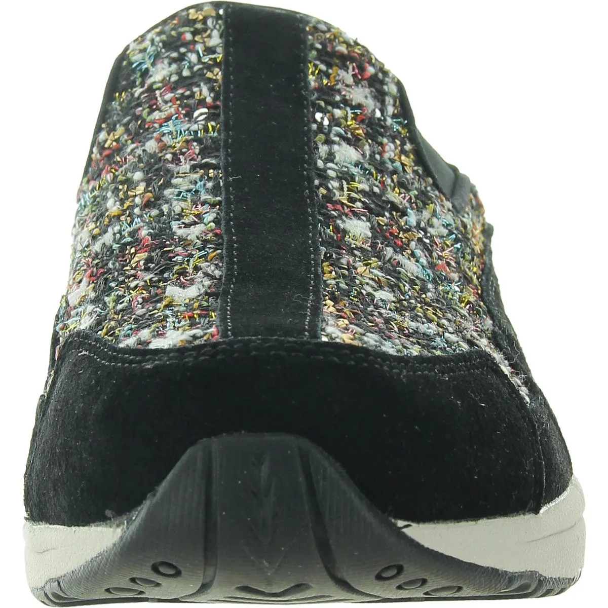Travel Time  Womens Shimmer Faux Suede Slip-On Shoes