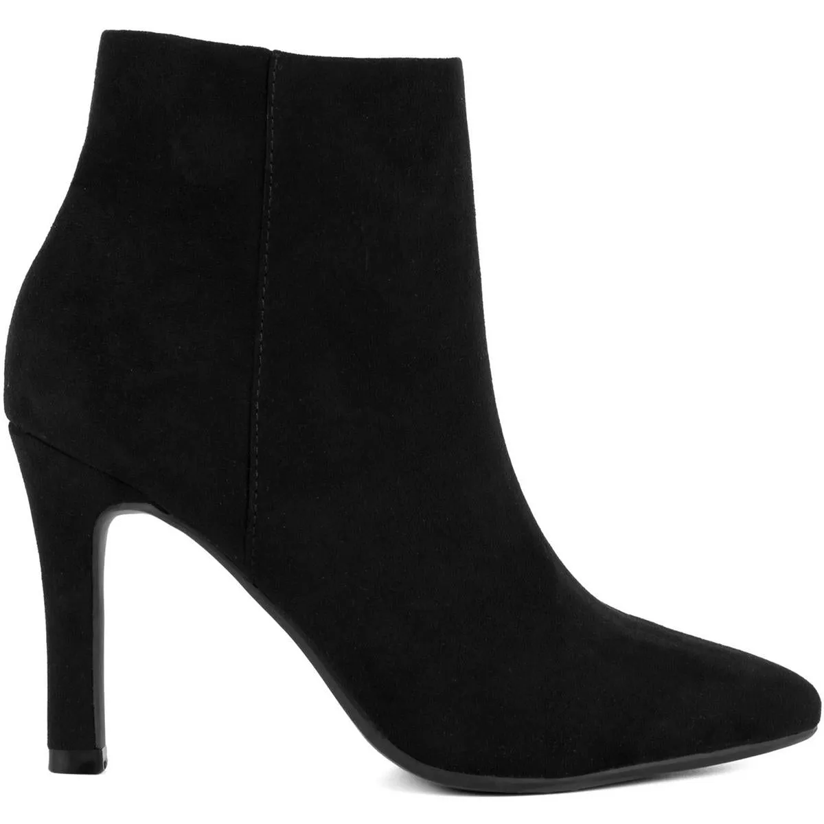 Vecna Womens Zipper Faux Leather Booties