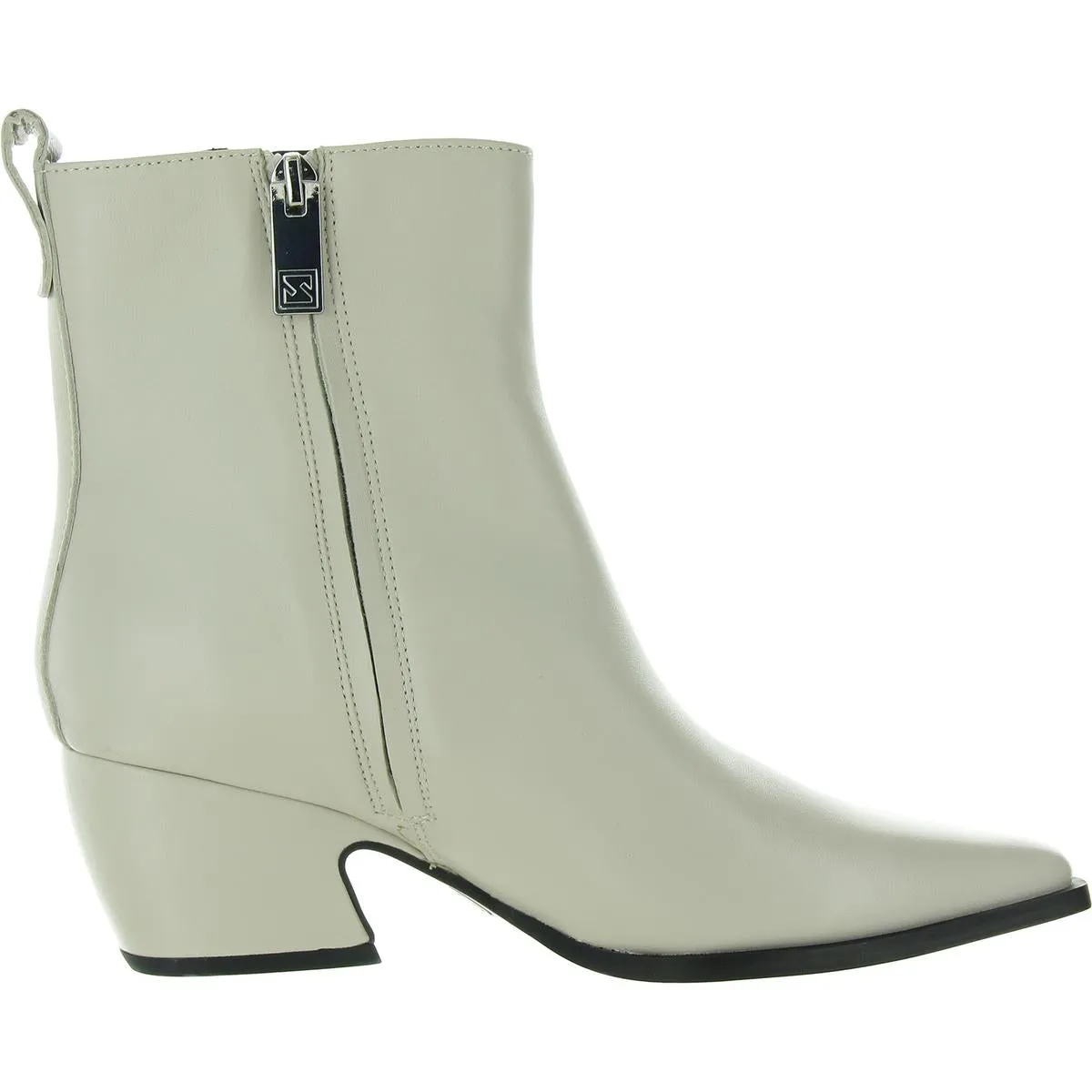 VIANCA Womens Zipper Leather Booties