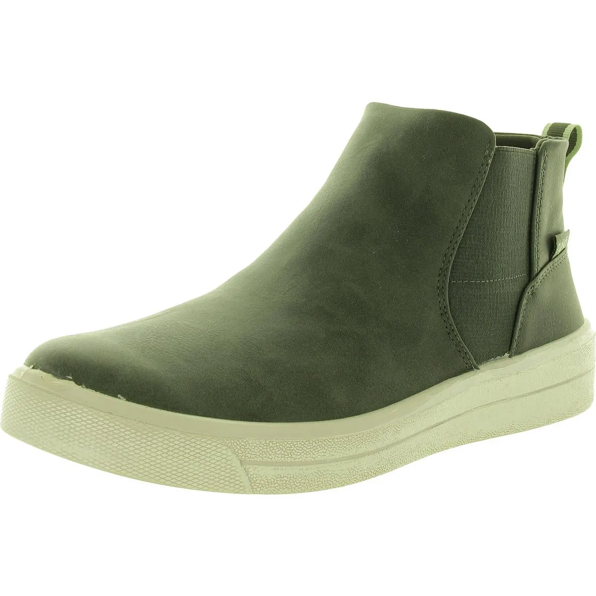 Viv Boot Womens Water Repellent Faux Leather Ankle Boots