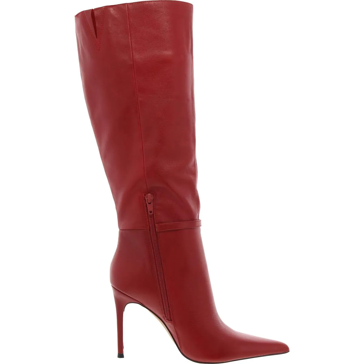 VOCA Womens Zipper Leather Knee-High Boots