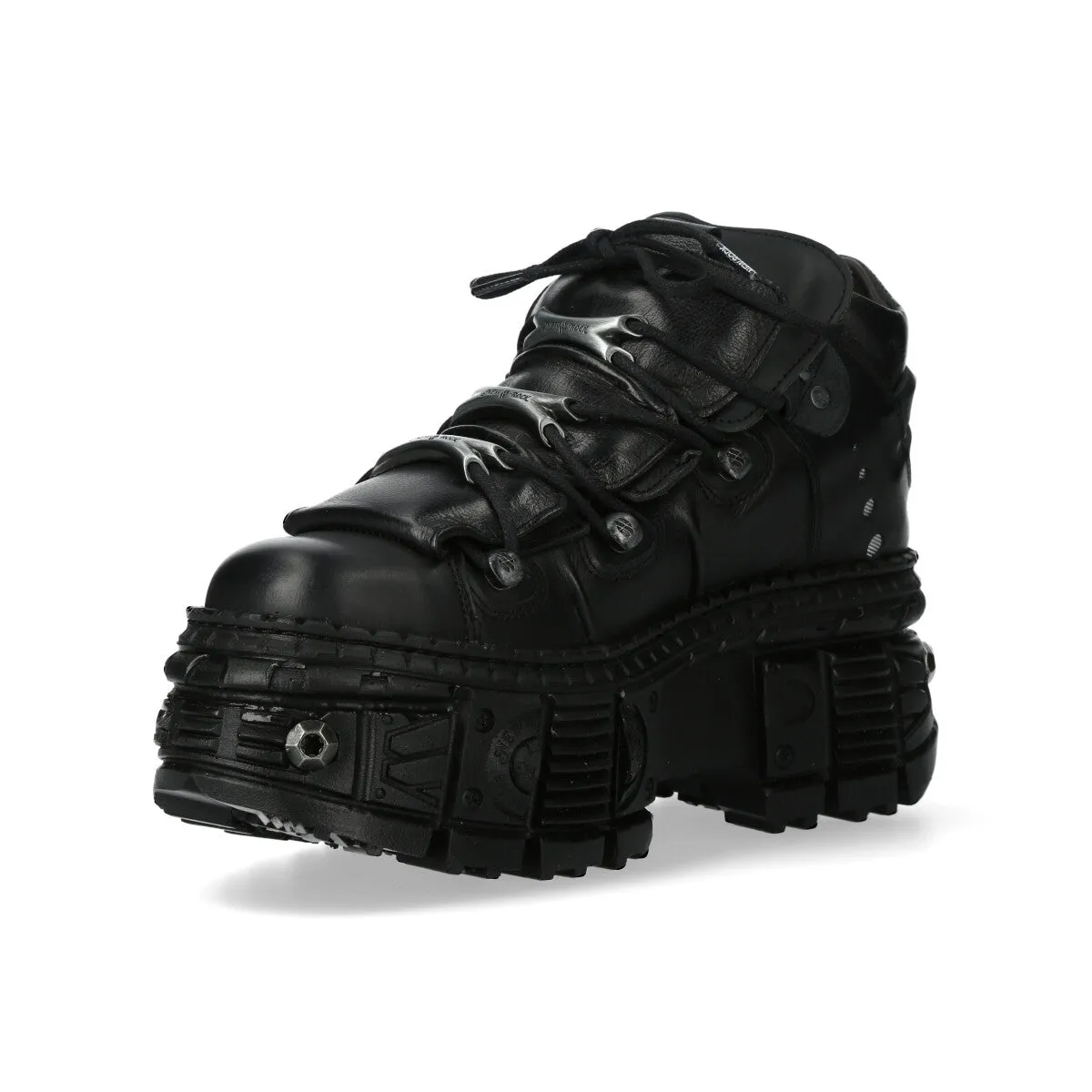 WALL106-S25 Boots Leather Platform Gothic