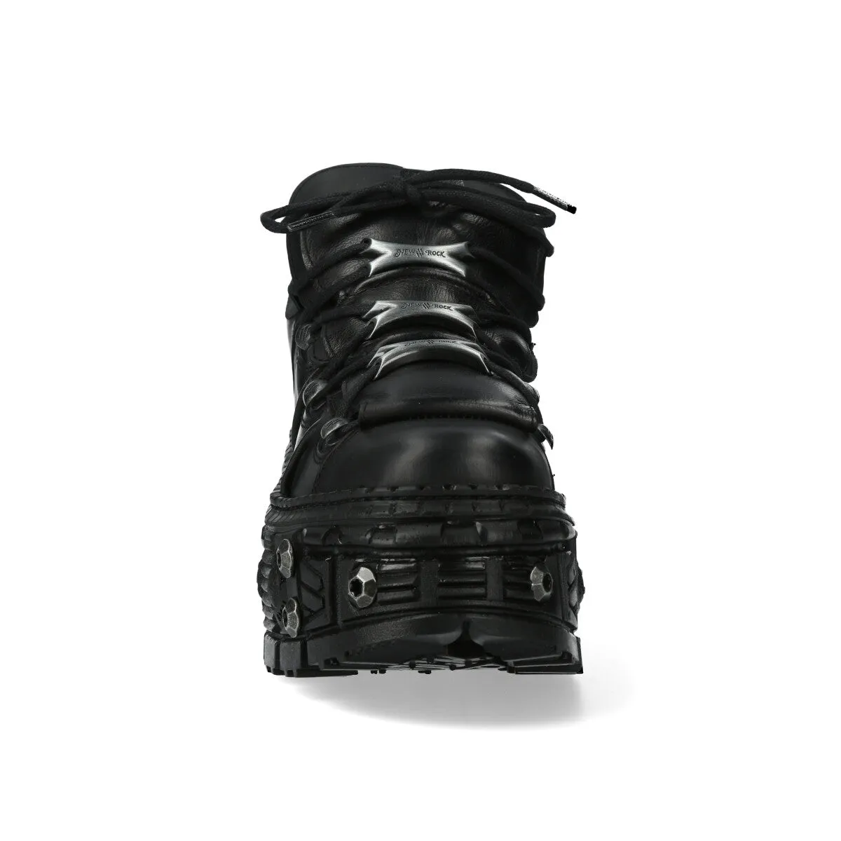 WALL106-S25 Boots Leather Platform Gothic