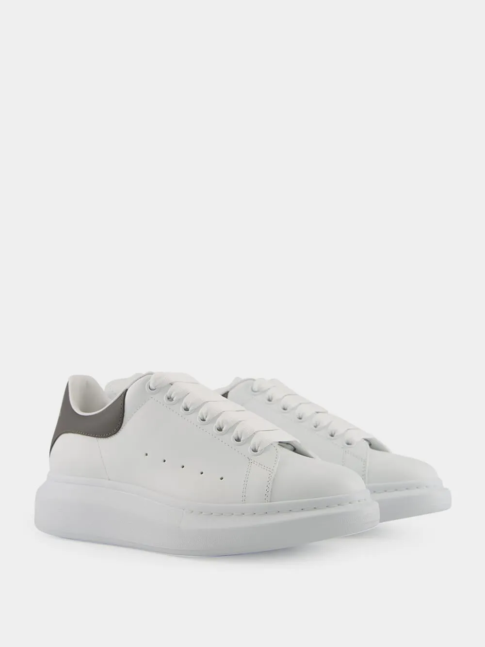 White and Cool Grey Oversized Sneaker