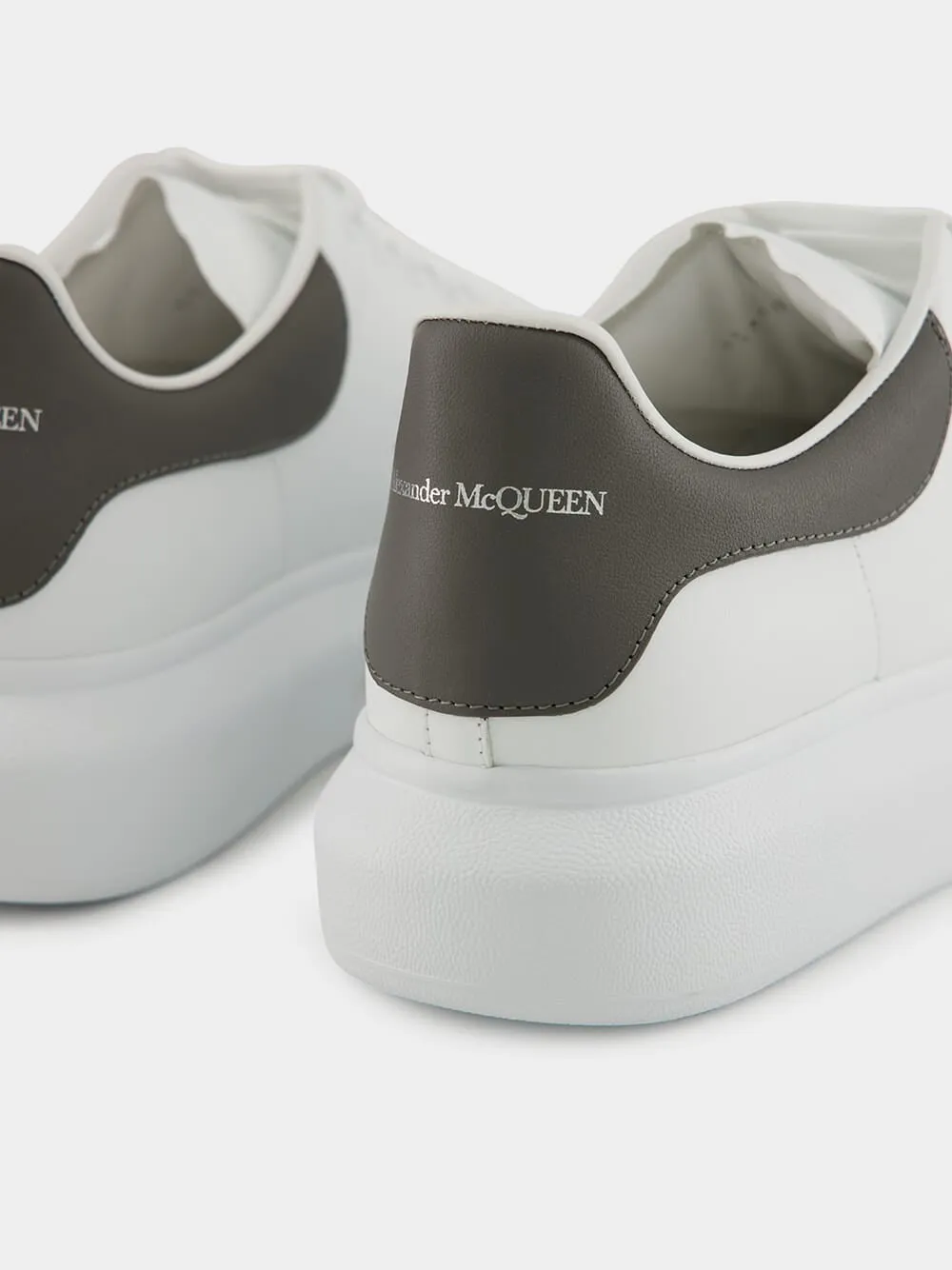 White and Cool Grey Oversized Sneaker