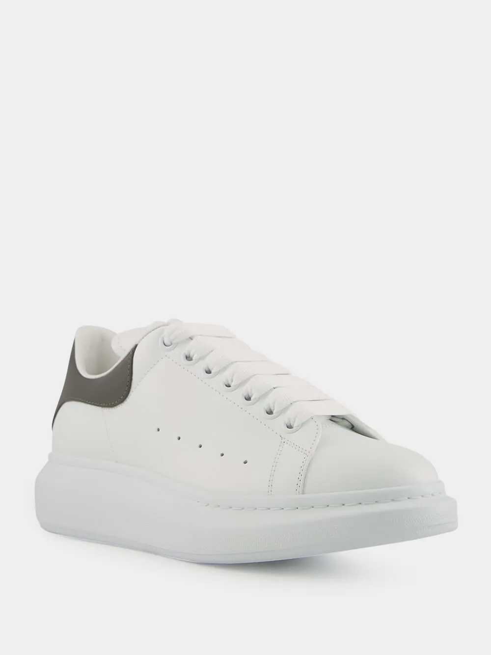 White and Cool Grey Oversized Sneaker