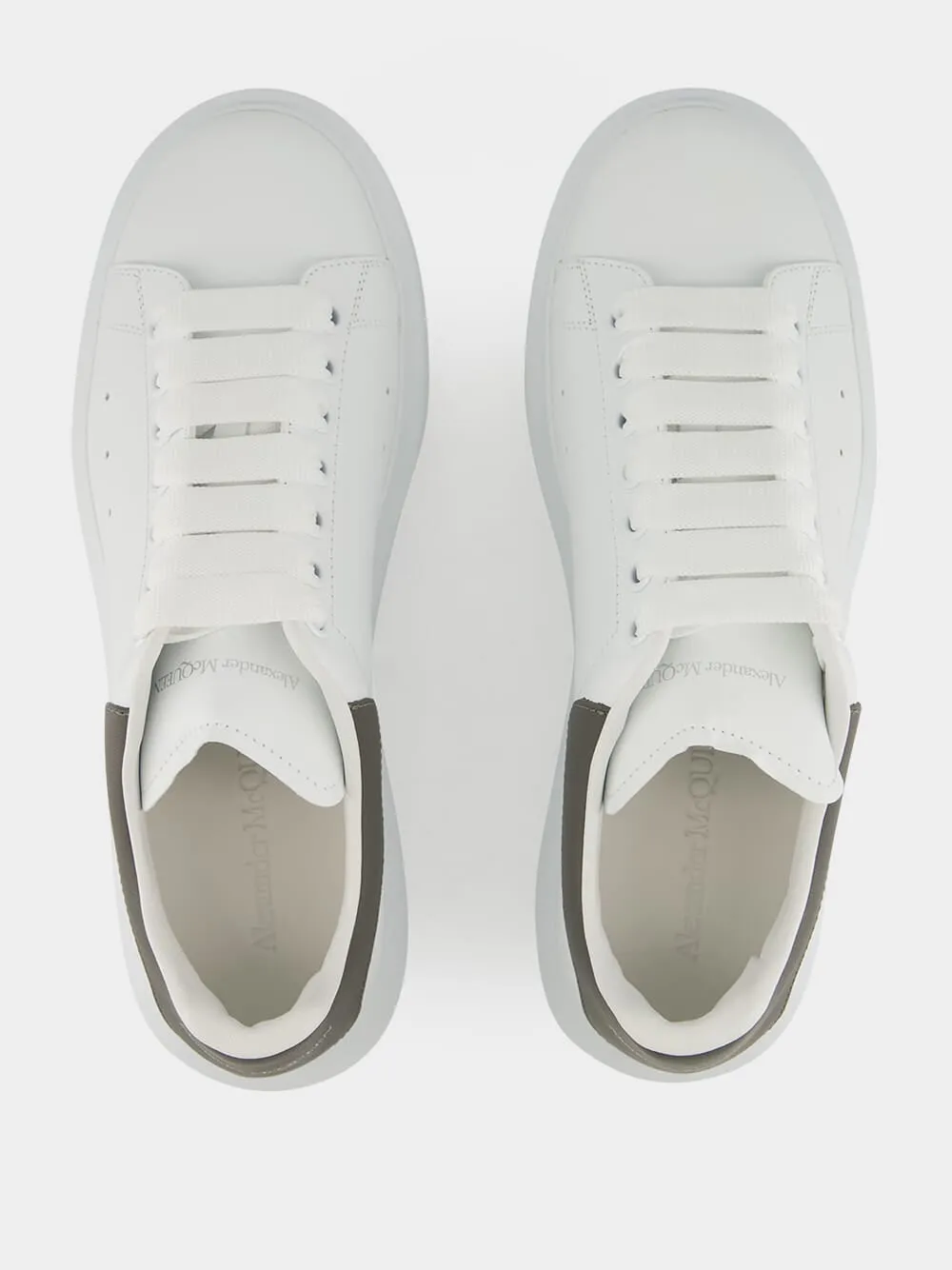 White and Cool Grey Oversized Sneaker