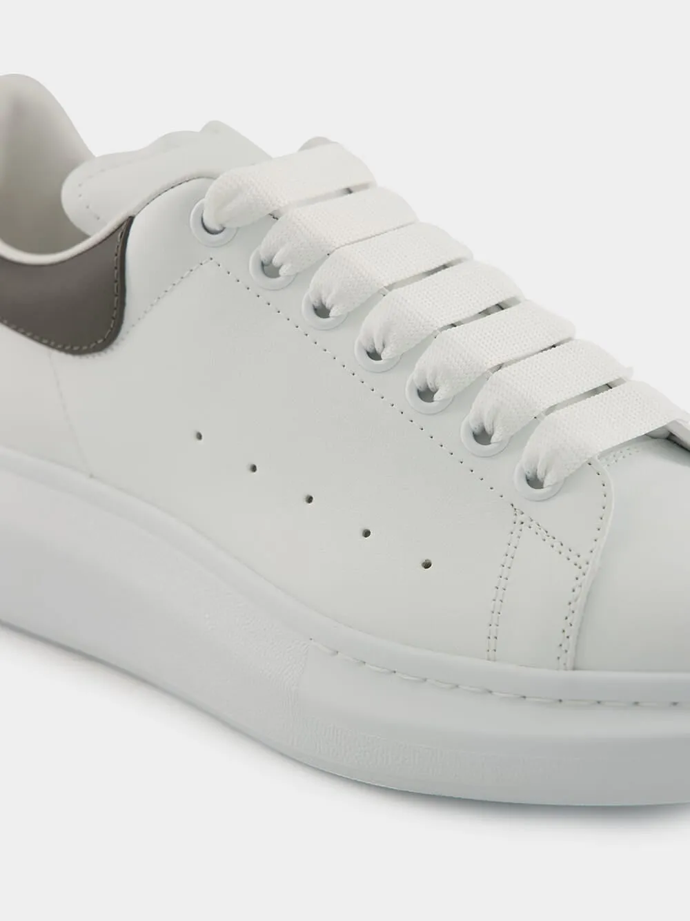 White and Cool Grey Oversized Sneaker