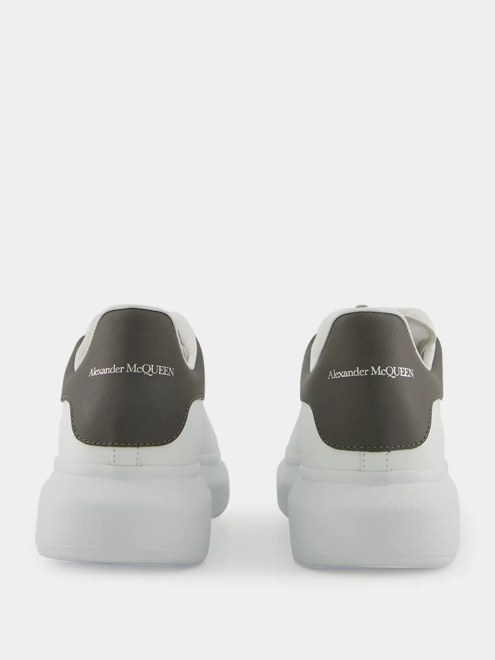 White and Cool Grey Oversized Sneaker