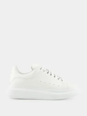 White Oversized Leather Sneaker