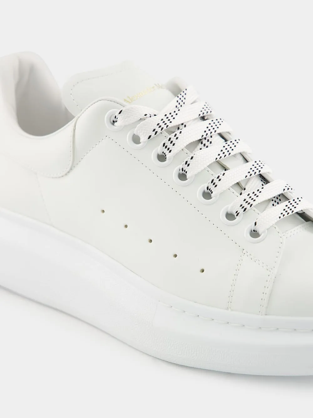 White Oversized Leather Sneaker