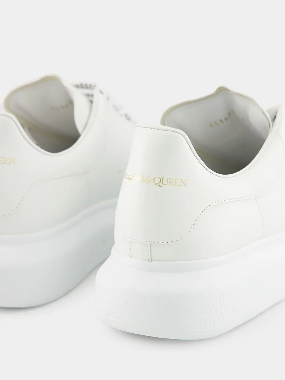White Oversized Leather Sneaker