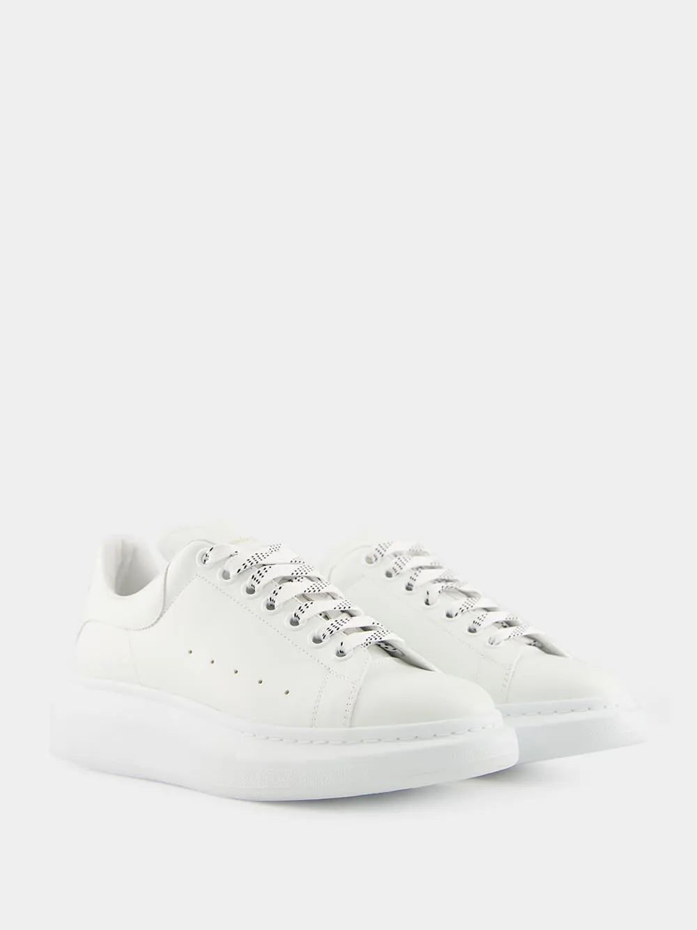 White Oversized Leather Sneaker