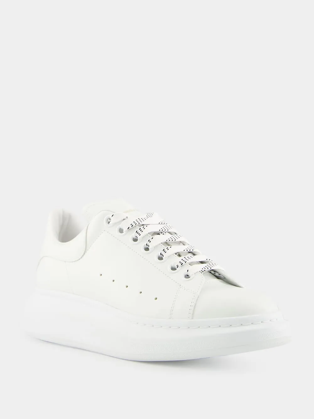 White Oversized Leather Sneaker