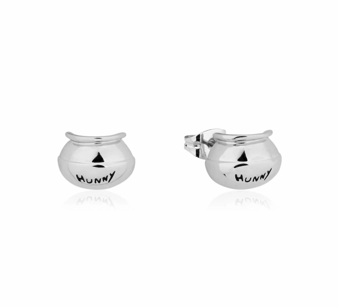 Winnie the Pooh - Honey Pot - Gold & Silver Stud Earrings