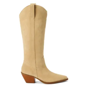 Women's Agency Knee-High Boot In Cream
