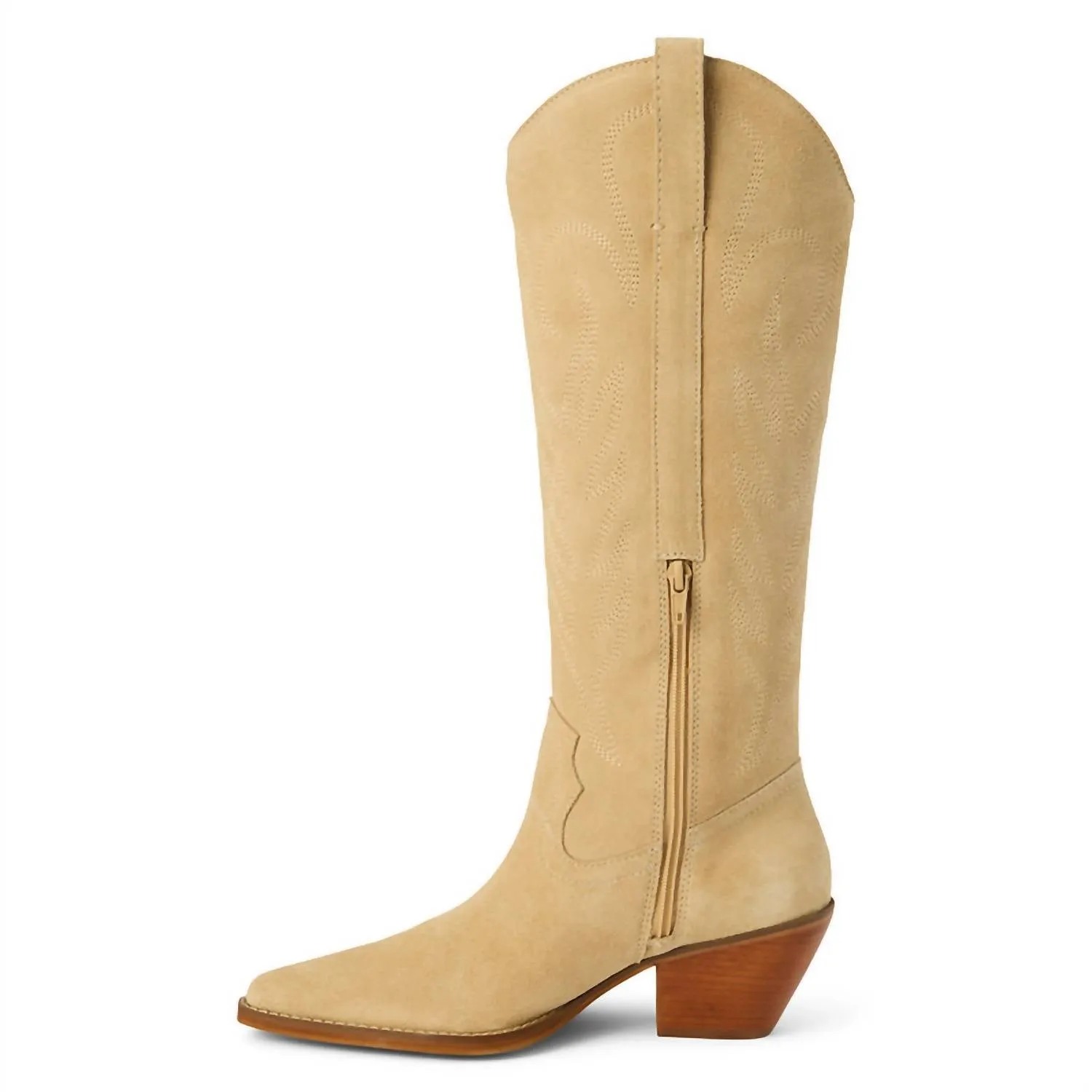 Women's Agency Knee-High Boot In Cream