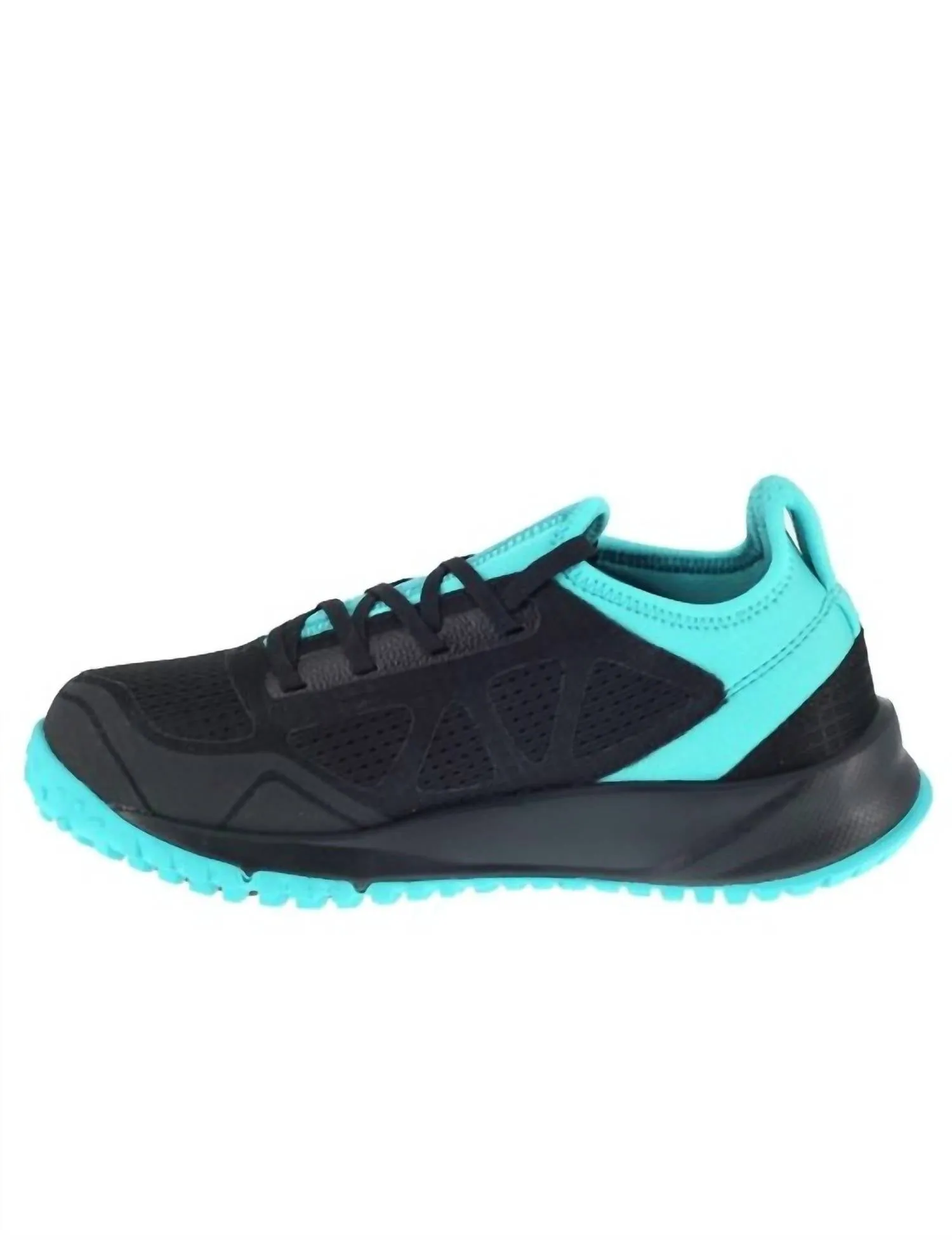 Women's All Terrain Trail Running Work Shoes - Wide Width In Black