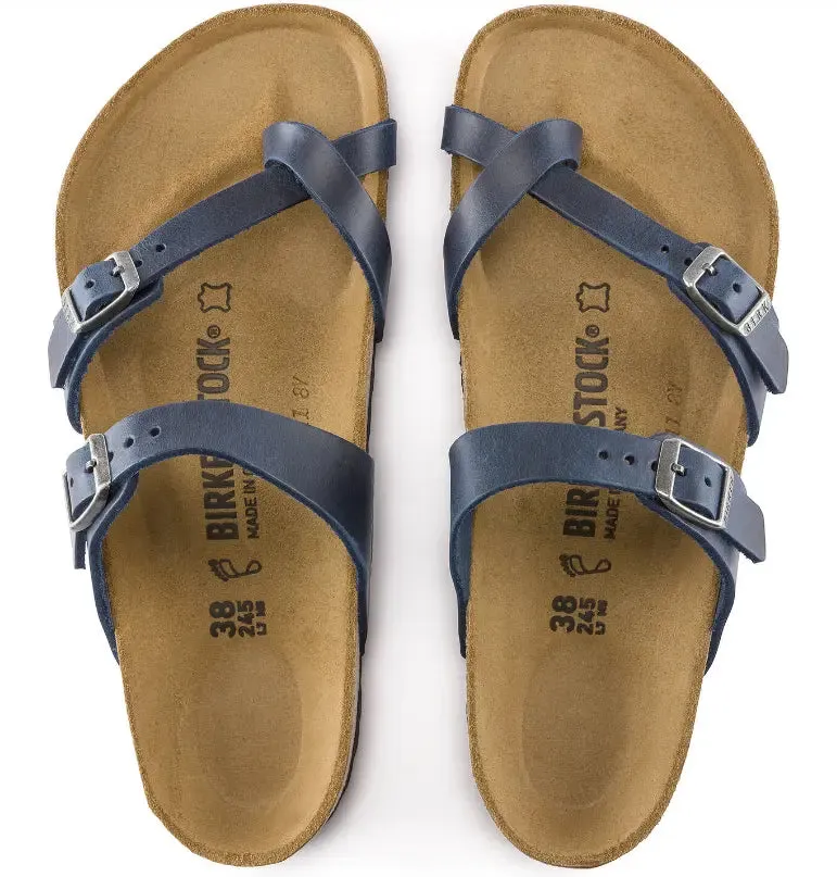 Womens Birkenstock Mayari Oiled Leather  Elegant Sandal with Supportive Comfort